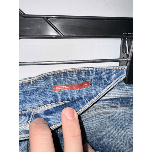 Anthropologie Pilcro Women's 25 Straight Leg Blue Jeans Stretch Relaxed - Picture 6 of 9